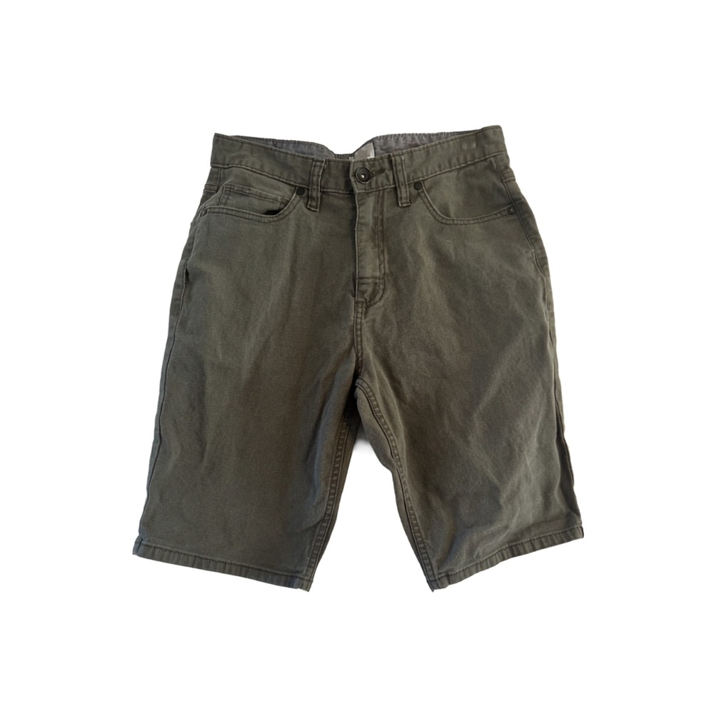 Vans Chino Shorts Mens 28 Olive Green Canvas Stretch Skate VN0A7U2WSQ8
